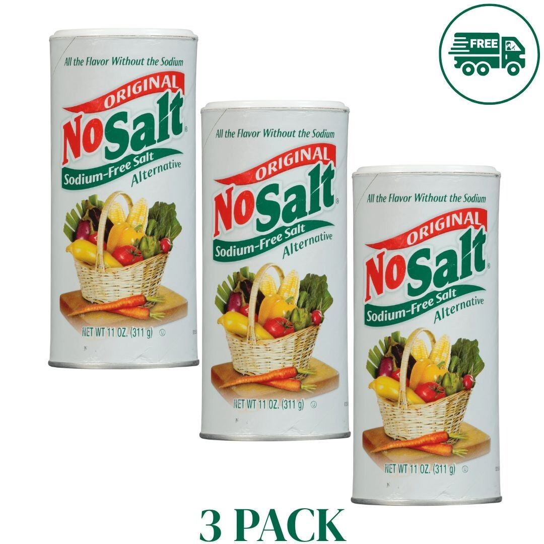 No Salt Original Sodium-Free Salt Alternative, 11 oz ( 3 Pack)