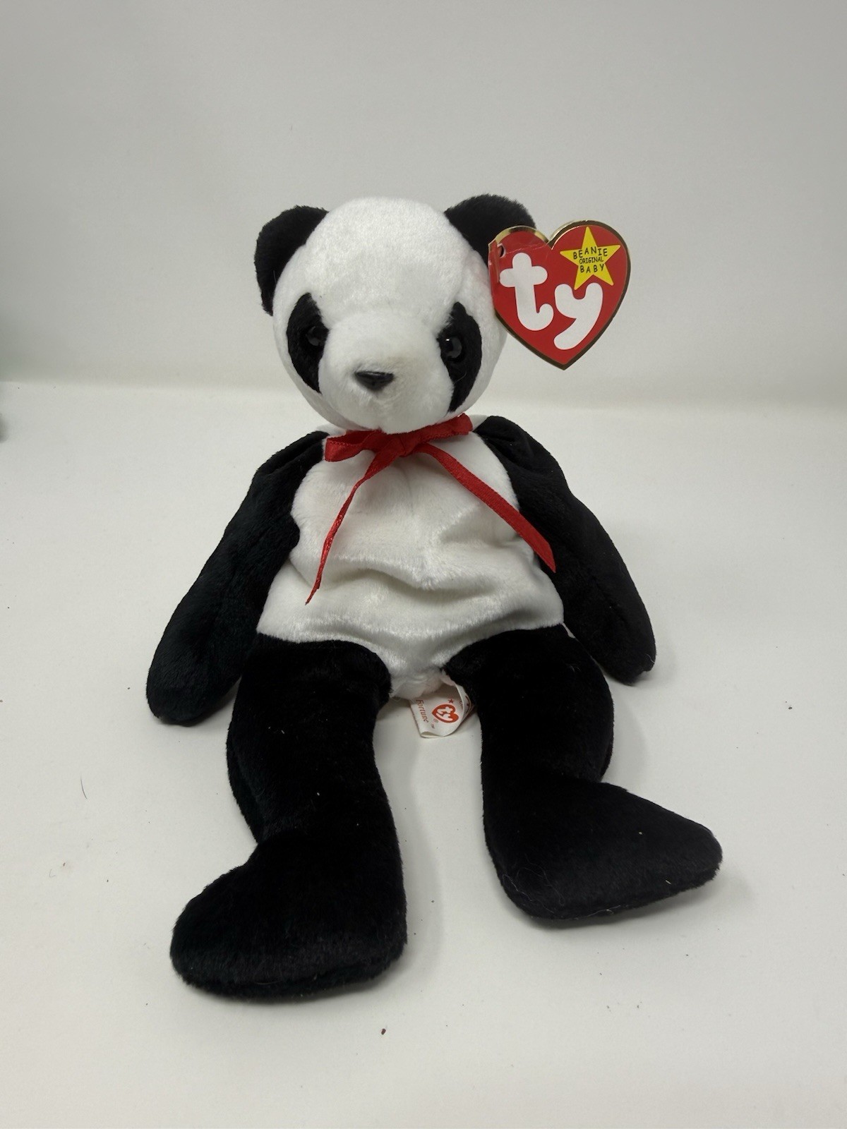 Ty Beanie Babies Panda Bear Fortune Retired Original 1997 with Tush Tag Errors Ty Beanie Babies Panda Bear Fortune Retired Original 1997 with Tush Tag Errors