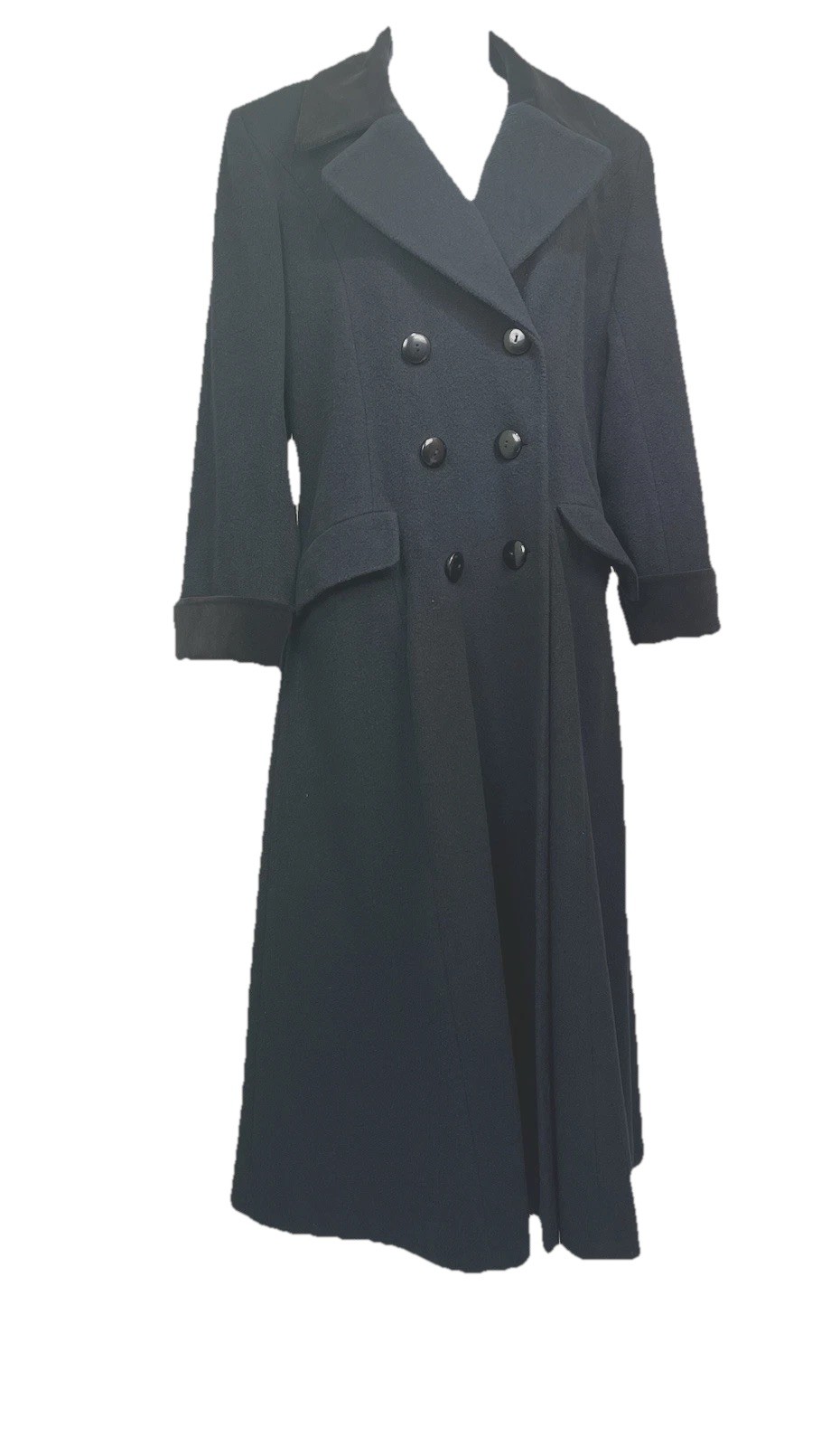 Vintage 70\'s Maurice Maxi Long Wool Blend Dress Overcoat Sze 8 Made in USA