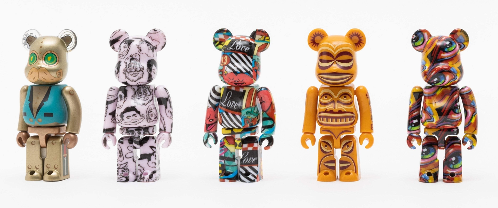 DesignerCon Artist Series 4 BE@RBRICK set 100% DCON 2022