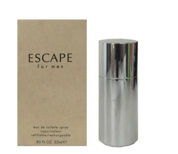 Vintage Escape For Men EDT Spray 0.85 oz / 25 ml Refillable, New in Box Vintage Escape For Men EDT Spray 0.85 oz / 25 ml Refillable, New in Box