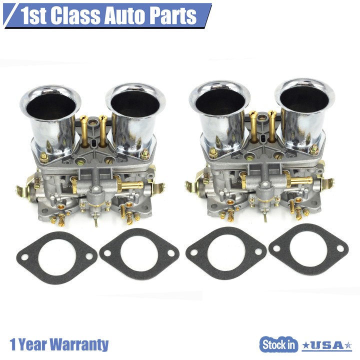 2x Carburetor Set For Volkswagen Beetle 44 IDF Weber 2 BARREL Jaguar Porsche