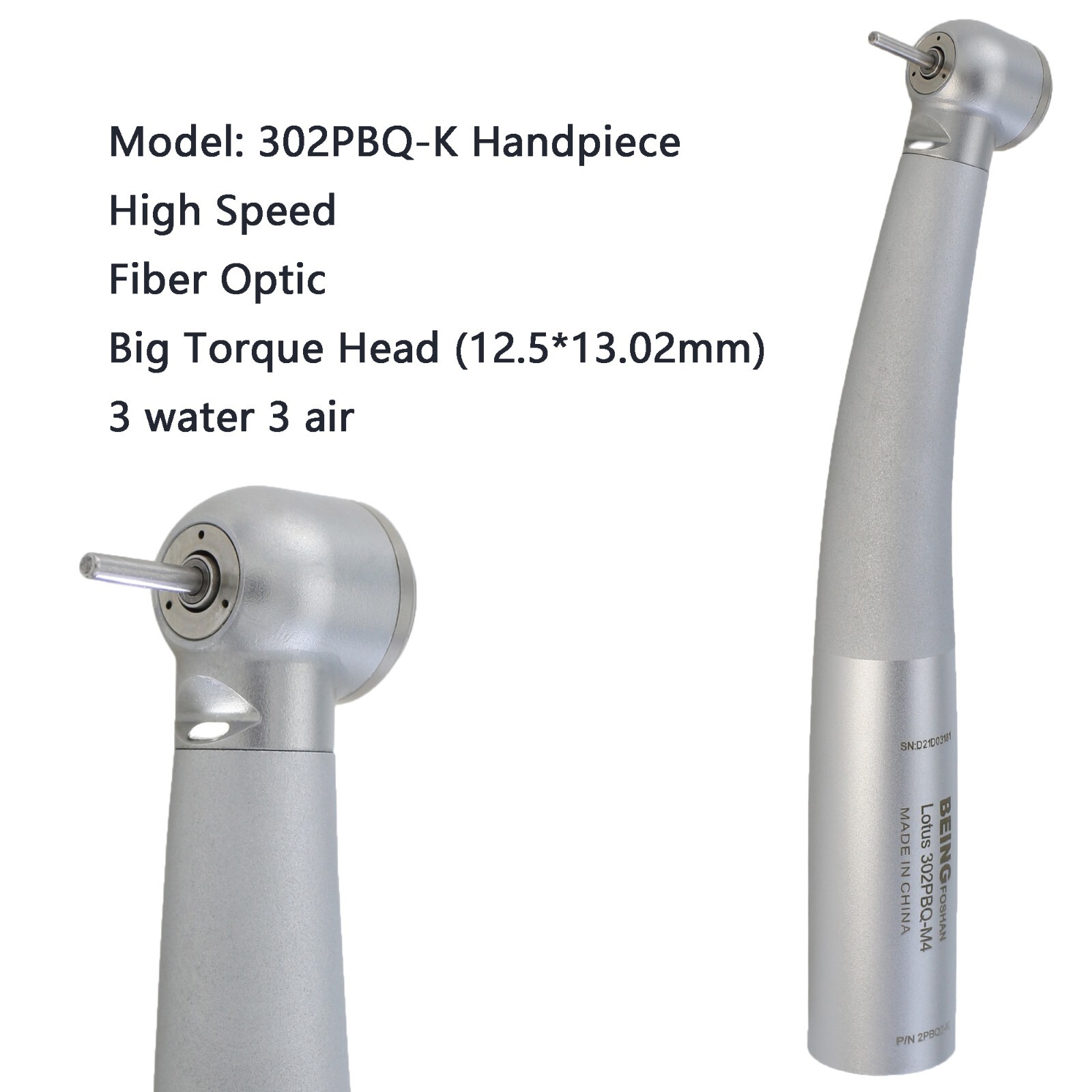 BEING Dental Fiber Optic Air Turbine High Speed Handpiece KaVo Coupler 6 Pin LED BEING Dental Fiber Optic Air Turbine High Speed Handpiece KaVo Coupler 6 Pin LED