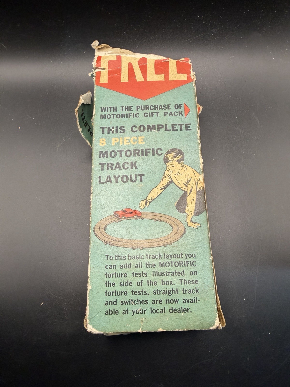 Vintage Ideal Motorific 8 Piece Track Layout Curved Tracks Set Boxed 1965 