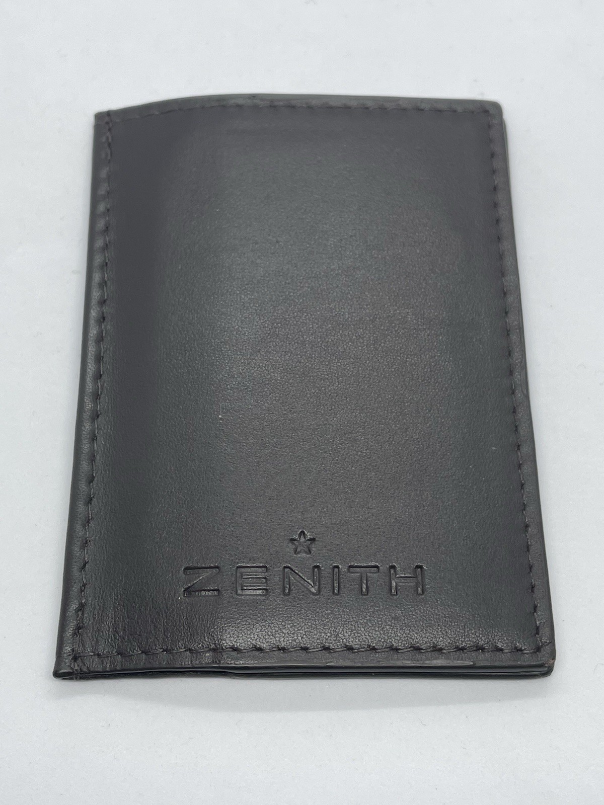 Authentic Zenith Brown Leather Wallet Warranty Card Booklet Papers Holder - NEW Authentic Zenith Brown Leather Wallet Warranty Card Booklet Papers Holder - NEW