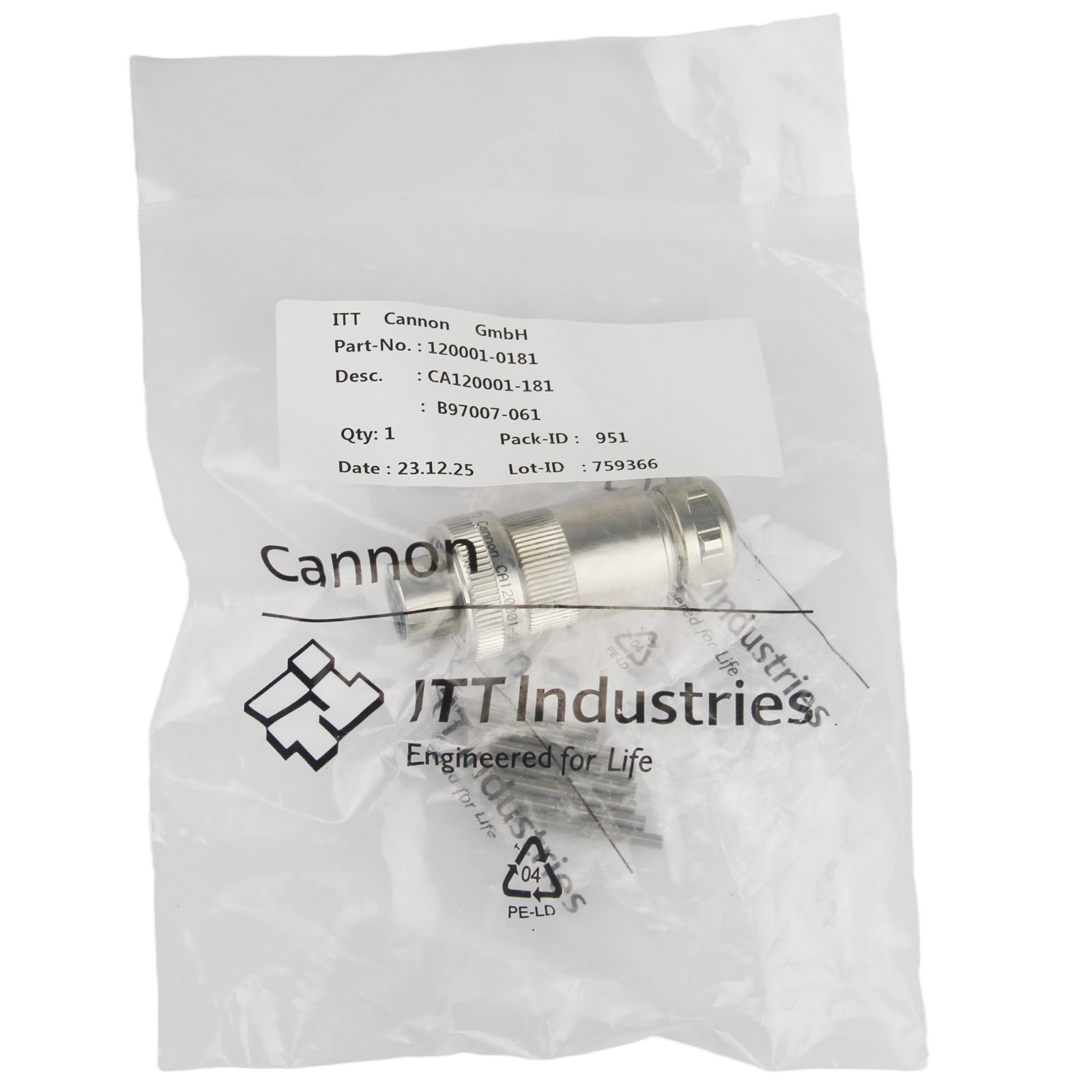 New Original ITT B97007-061 MOOG Cannon