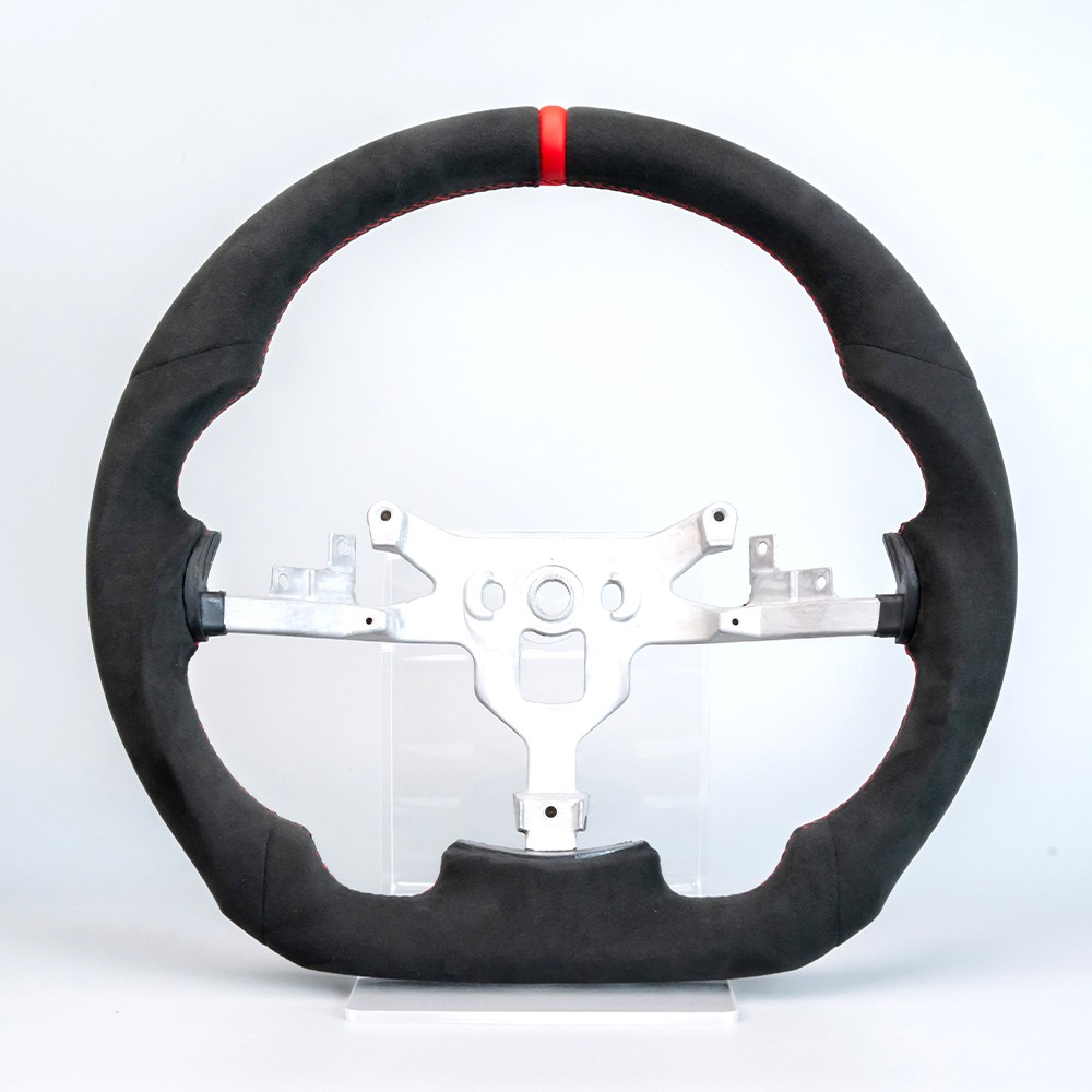Full Alcantara Leather Flat Sport Steering Wheel for Corvette C6 Z06 ZR1 06-11 Full Alcantara Leather Flat Sport Steering Wheel for Corvette C6 Z06 ZR1 06-11