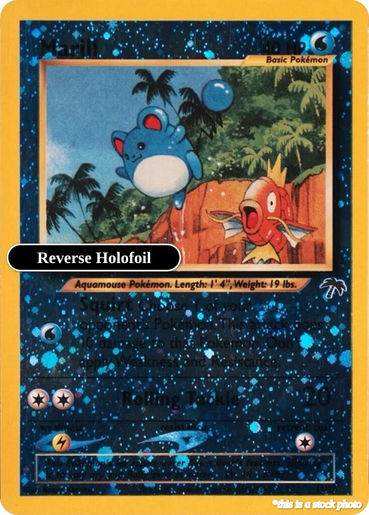 Marill SI 11/18 Pokémon Southern Islands Promo Reverse Holofoil EN NM