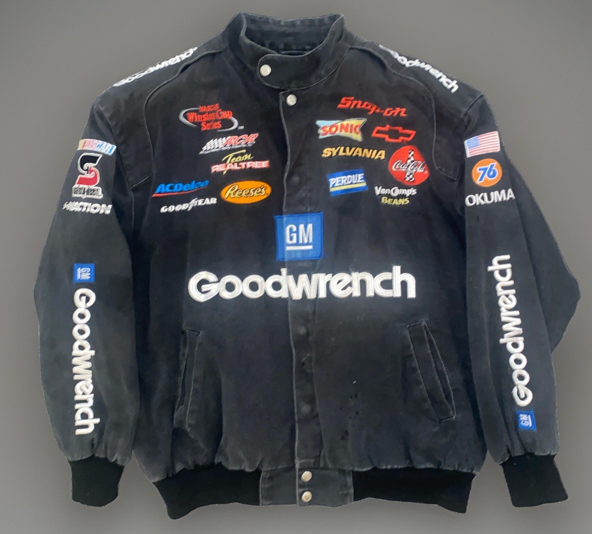 Vtg Kevin Harvick Goodwrench Nascar Jacket JH Design Chase Men’s Large 