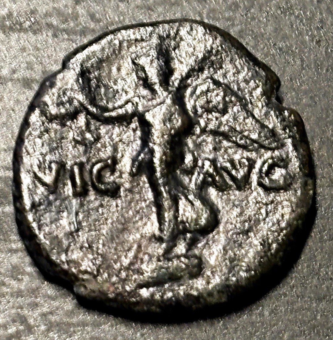 Octavian (later Augustus) Ancient AE18 Coin Comemo-rating victory at ACTIUM VF Octavian (later Augustus) Ancient AE18 Coin Comemo-rating victory at ACTIUM VF