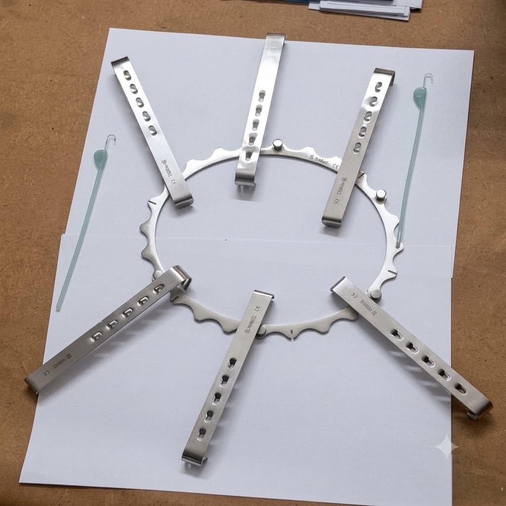 Turner Warwick Retractor Set With 6 Blades & 2 Hooks Orthopedic Instruments