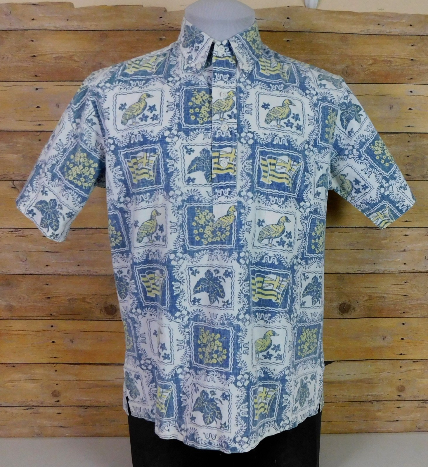 Vintage Reyn Spooner Hawaiian Pullover Shirt Mens Medium Lahaina Sailor Vintage Reyn Spooner Hawaiian Pullover Shirt Mens Medium Lahaina Sailor