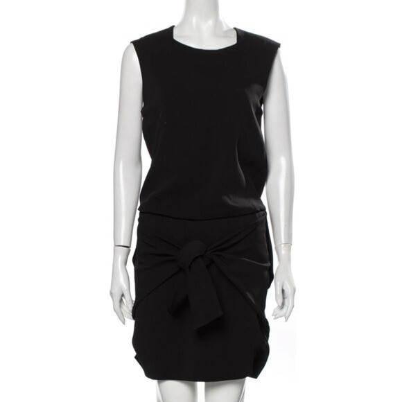 Theyskens’ Theory Dinta tie waist dress 4 black wool Theyskens’ Theory Dinta tie waist dress 4 black wool