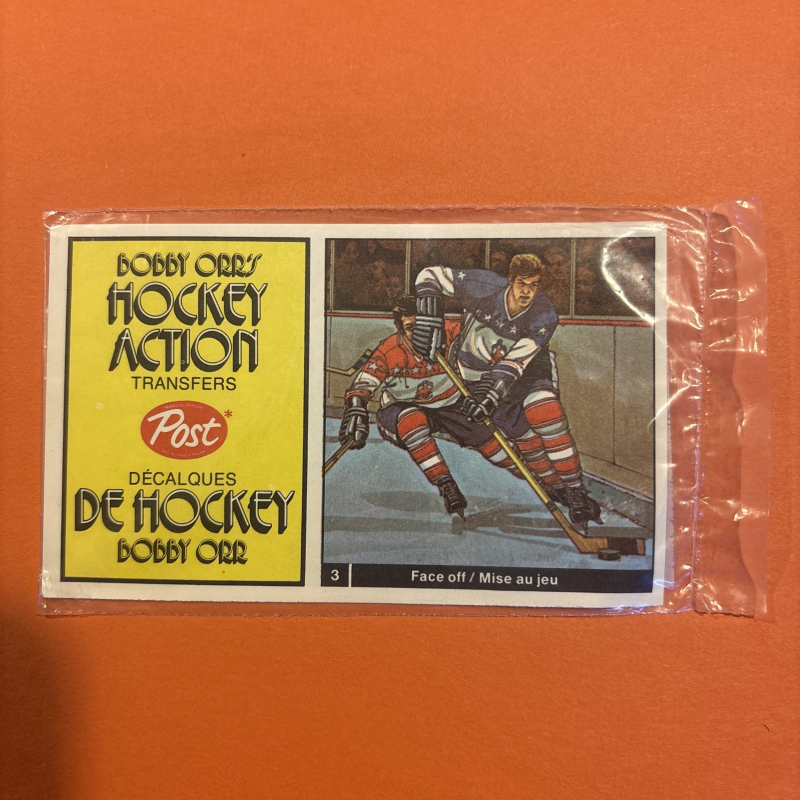 1972/73 BOBBY ORR\'S POST ACTION PANEL #3 DORNHOEFER / CASHMAN .SEALED & UNOPENED