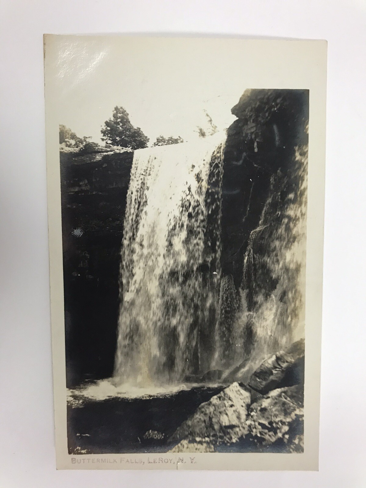 vintage 1908 buttermilk falls leroy N Y divided back postcard vintage 1908 buttermilk falls leroy N Y divided back postcard
