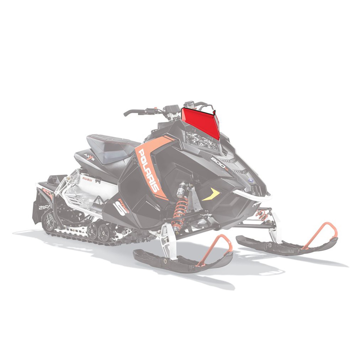 Polaris Low Windshield, for Snowmobile Models, Genuine OEM - 2880387