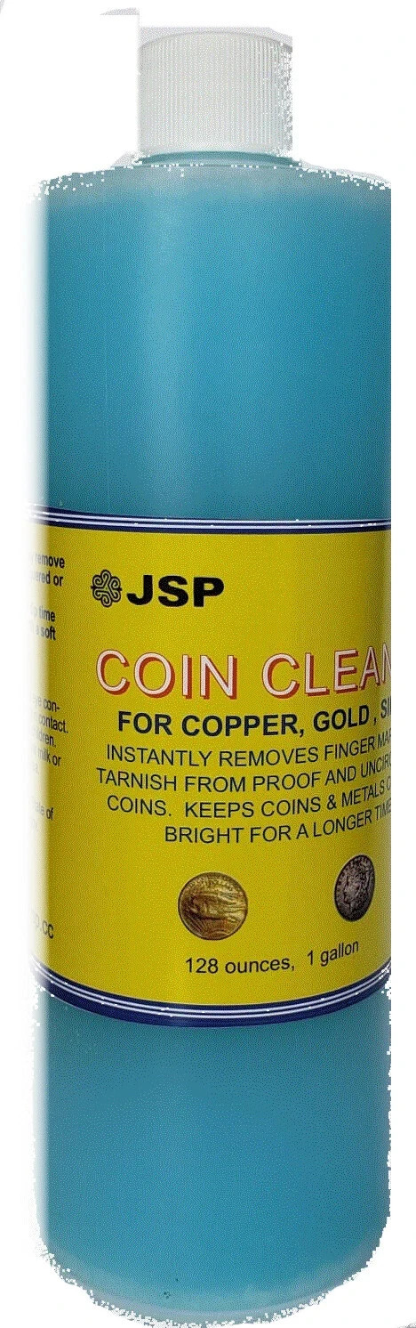 JSP SUPER COIN CLEANER 16 ounces Silver Copper Gold Jewelry Bars Remove Tarnish JSP SUPER COIN CLEANER 16 ounces Silver Copper Gold Jewelry Bars Remove Tarnish