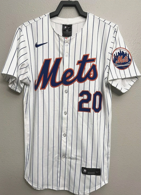 New York Mets Pete Alonso #20 White Authentic Baseball Jersey Size S-3XL  NWT