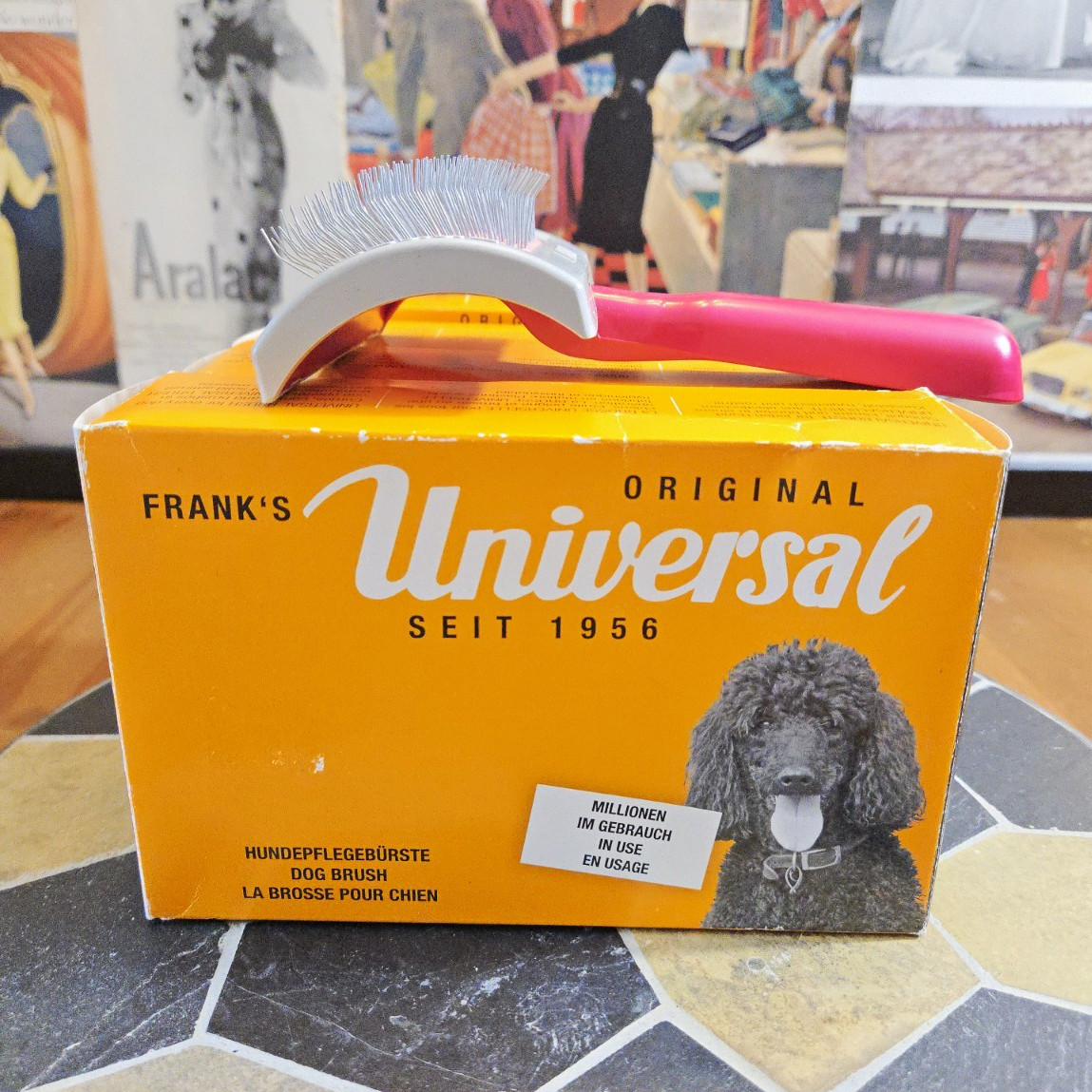 Frank's Universal Original Dog Grooming Brushes Lot Of 4 Made in Germany Frank's Universal Original Dog Grooming Brushes Lot Of 4 Made in Germany