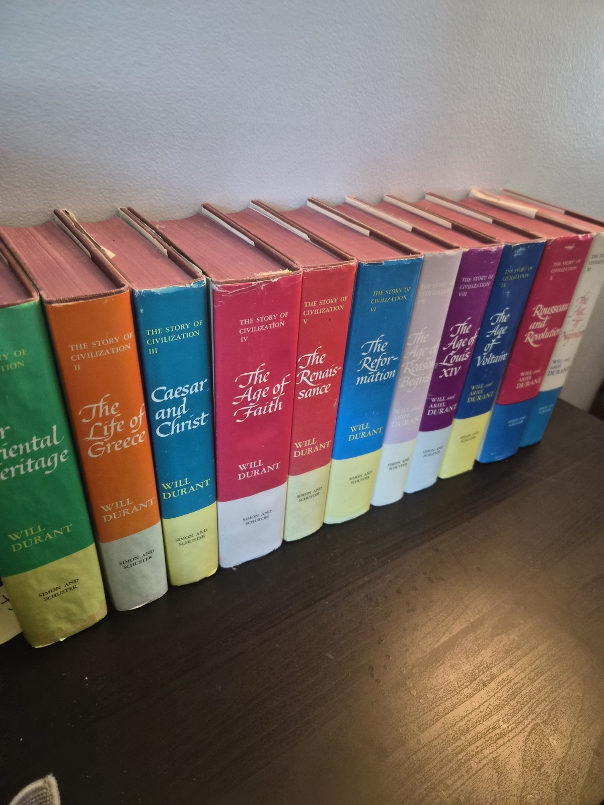 The Story of Civilization Series Complete Set Vol 1-11 HC/DJ Will & Ariel Durant