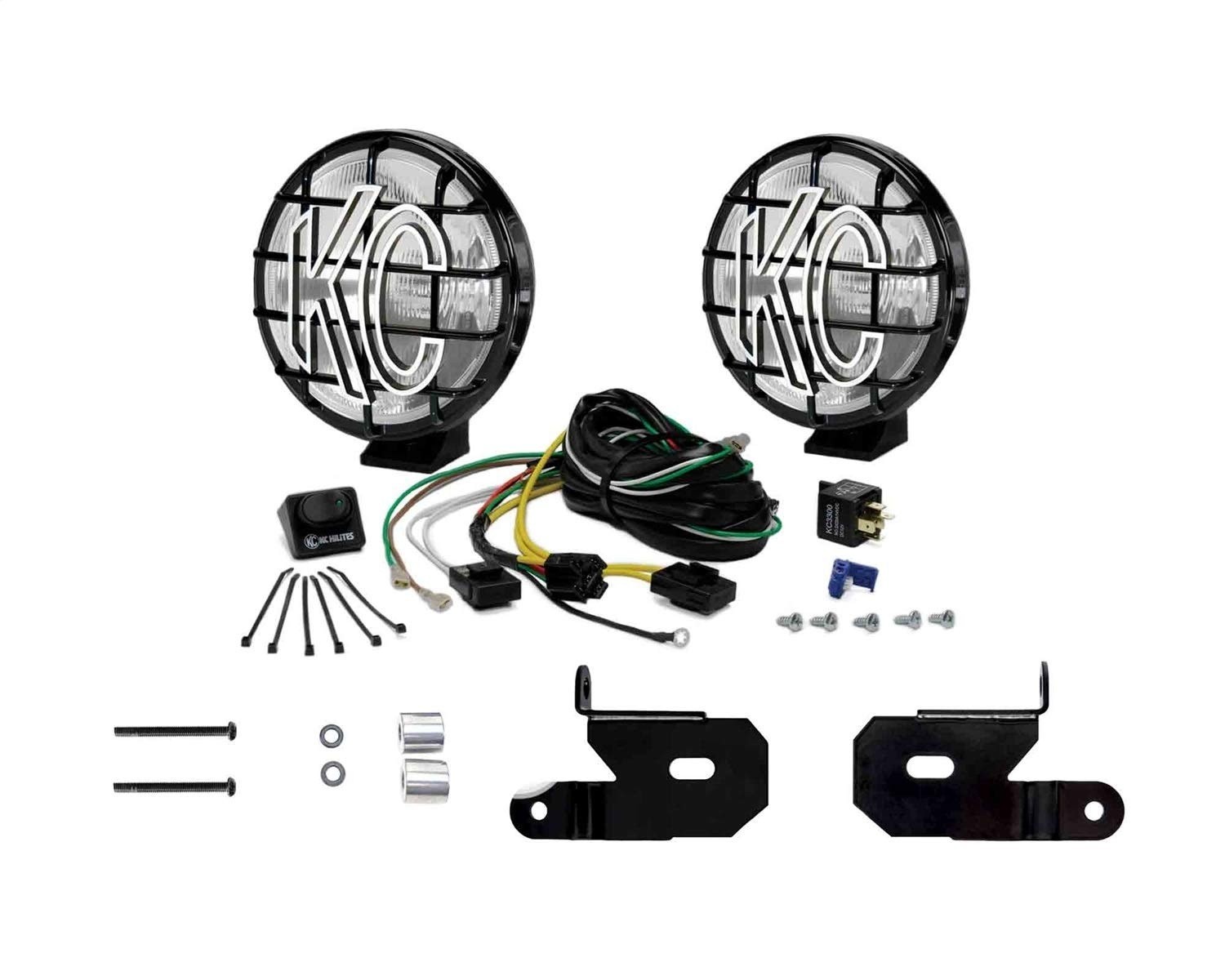 KC HiLiTES 97114 Jeep JL A-Pillar Mount with 6\