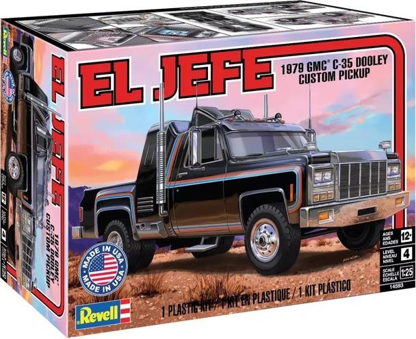 Revell 14593  '79 GMC Dual Wheel C-35 Pickup Truck EL JEFE plastic model 1/25