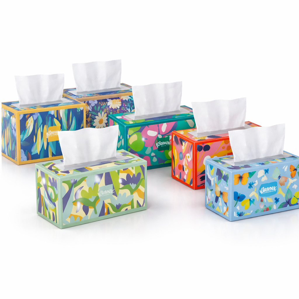 Kleenex Trusted Care Facial Tissue Paper, 2-ply, 230-count, 6 - Pack Kleenex Trusted Care Facial Tissue Paper, 2-ply, 230-count, 6 - Pack