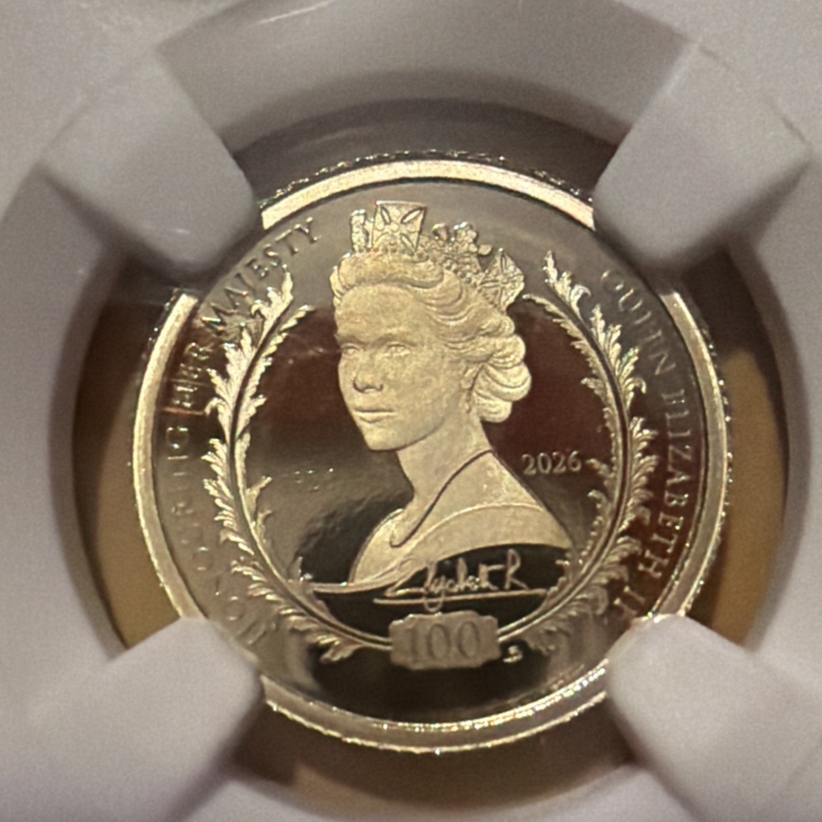 NGC PF69 Ultra Cameo 2026 Gold (AU) .999 Queen Elizabeth Pure Gold - 1 Crown
