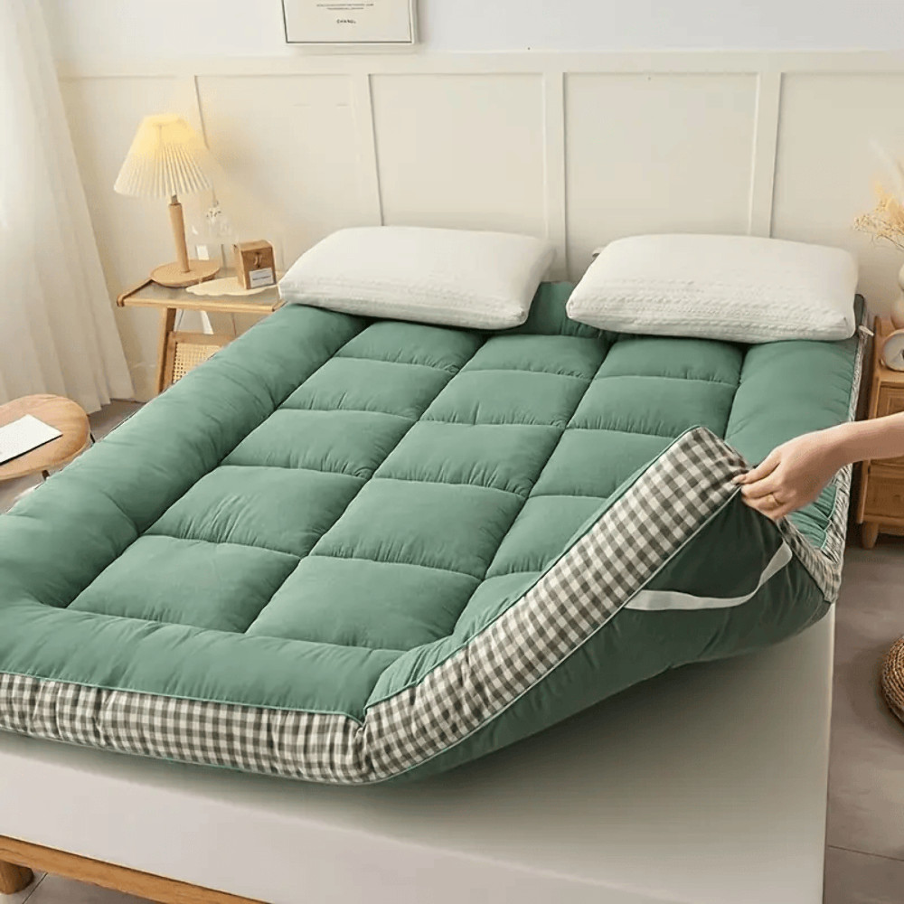 Pillow Top Mattress Fluffy Topper Thick Pad Quilted Premium Ultra Soft Cover Bed