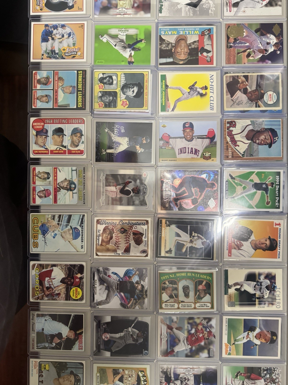 Huge Baseball Card Lot 300 Cards Late 60’s-Current Possible HOF Stars Rookies