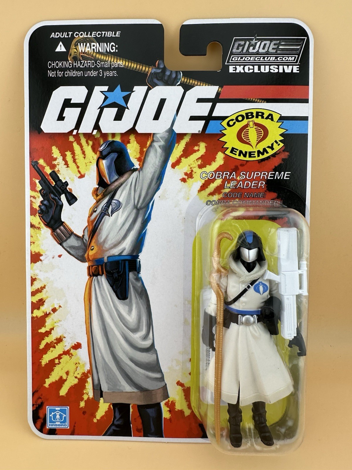 2018 GI JOE COBRA Supreme Leader Cobra Commander ARCTIC FIGURE COMPLETE MOC