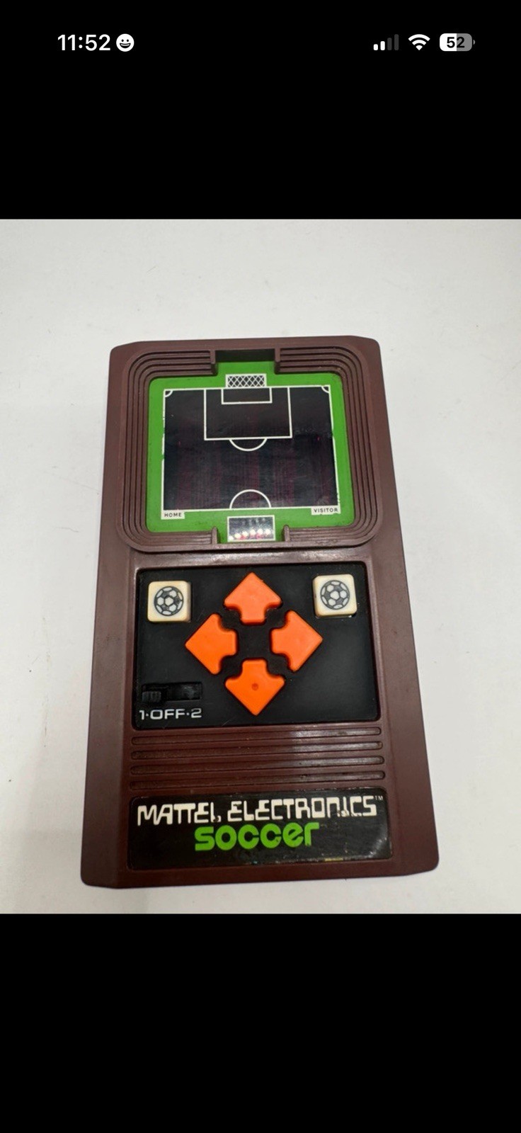 TESTED WORKING Vintage 1978 Mattel Electronics Soccer – Battery Cover Missing