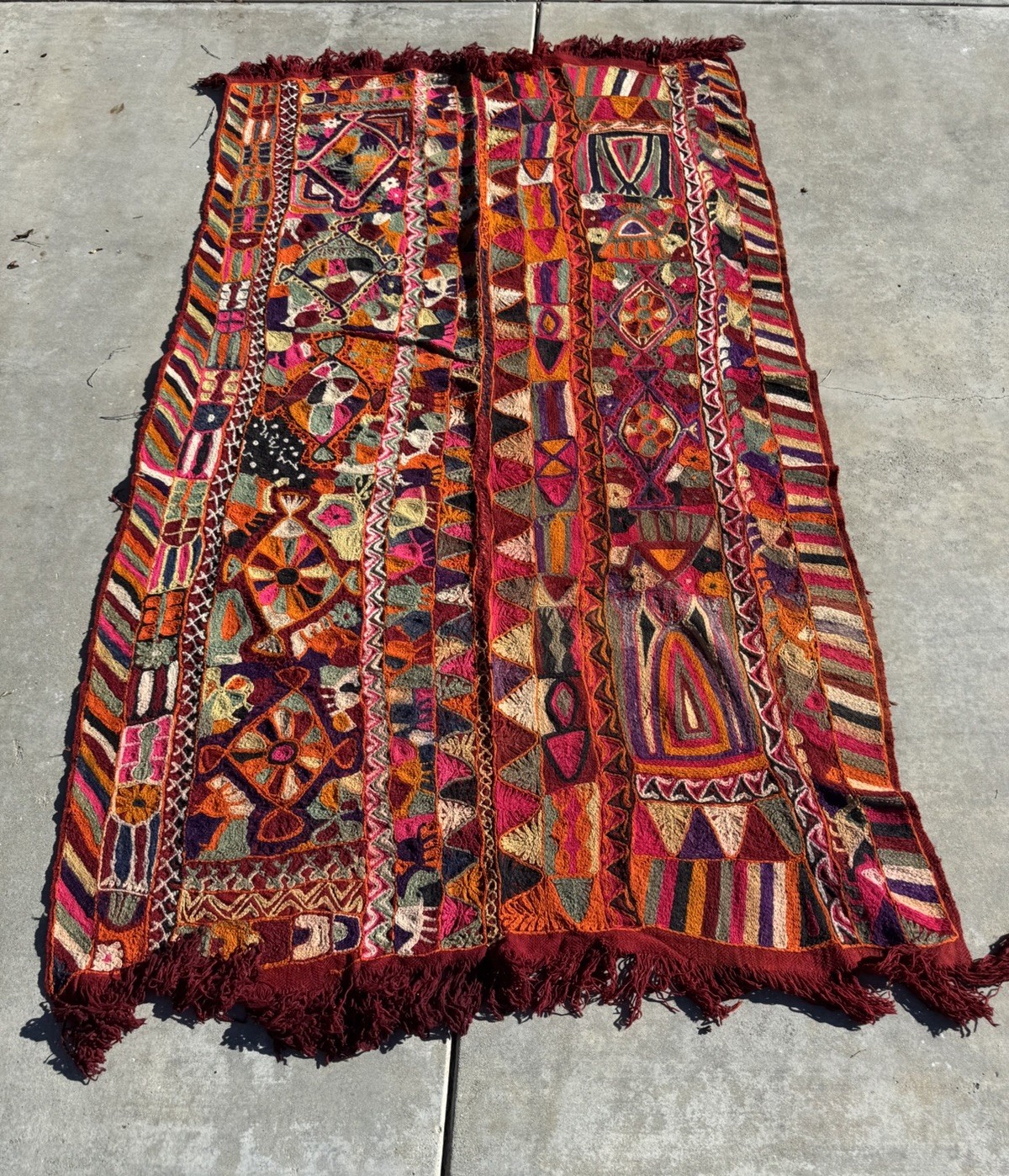 Vintage Qashqai Kilim Rug Pre 1980’s