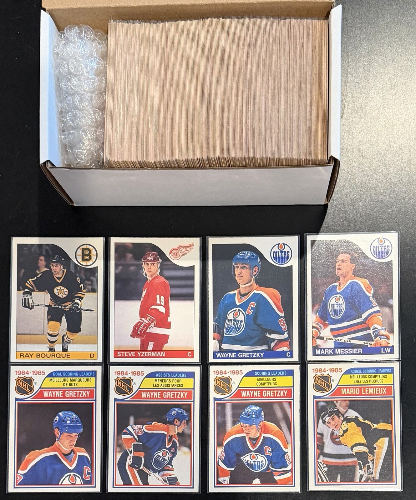 1985-86 OPC O-Pee-Chee Hockey Complete Set 1-264 NM Missing #9 Mario Lemieux RC 1985-86 OPC O-Pee-Chee Hockey Complete Set 1-264 NM Missing #9 Mario Lemieux RC