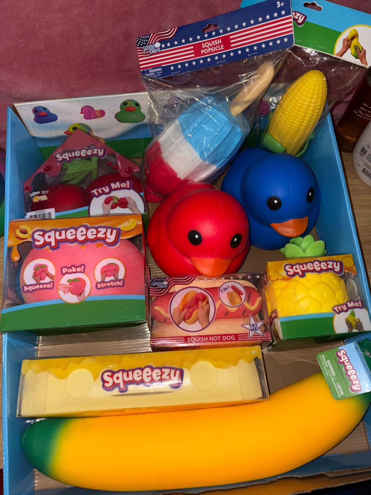 Sunny Day\'s Lot of 10 authentic Squishy Squeeezy’s Sunny Day\'s Lot of 10 authentic Squishy Squeeezy’s