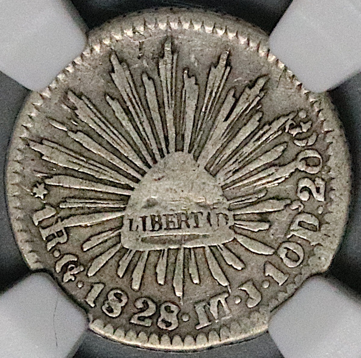 1828-Go NGC VF 20 Mexico 1 Real Guanajuato Mint Silver Coin POP 1/2 (26070303C)
