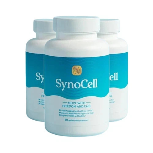 3-Pack Synocell Capsules – Back Neck and Joint Support Complex - 180 Caps
