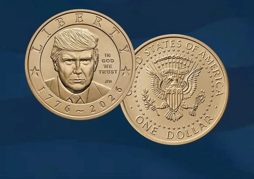 IN HAND Lof of Five 1776-2026 President Donald J Trump $1 Coins US Mint  DJT