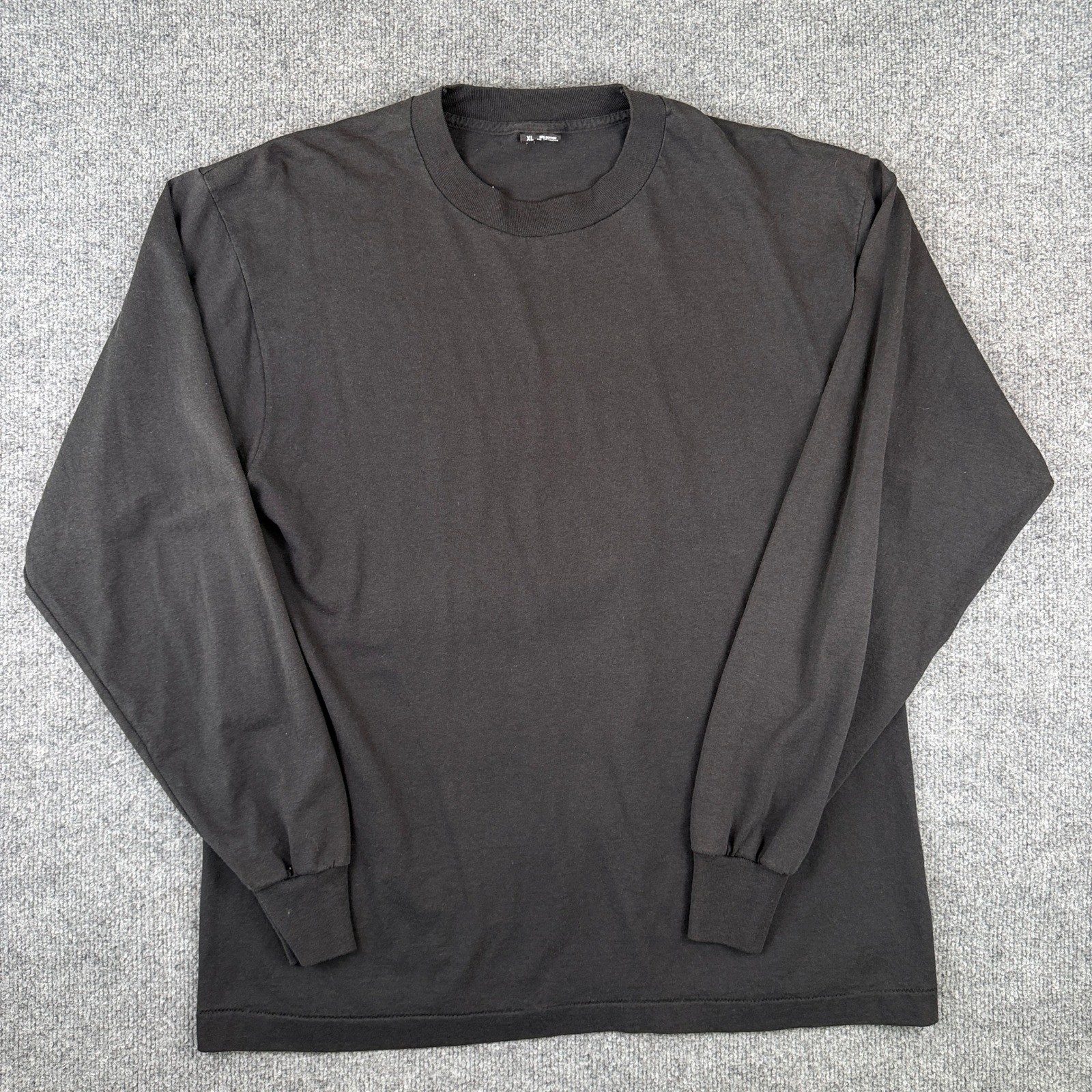 Vintage Screen Stars T Shirt Mens XL Faded Black Blank Single Stitch Made in USA
