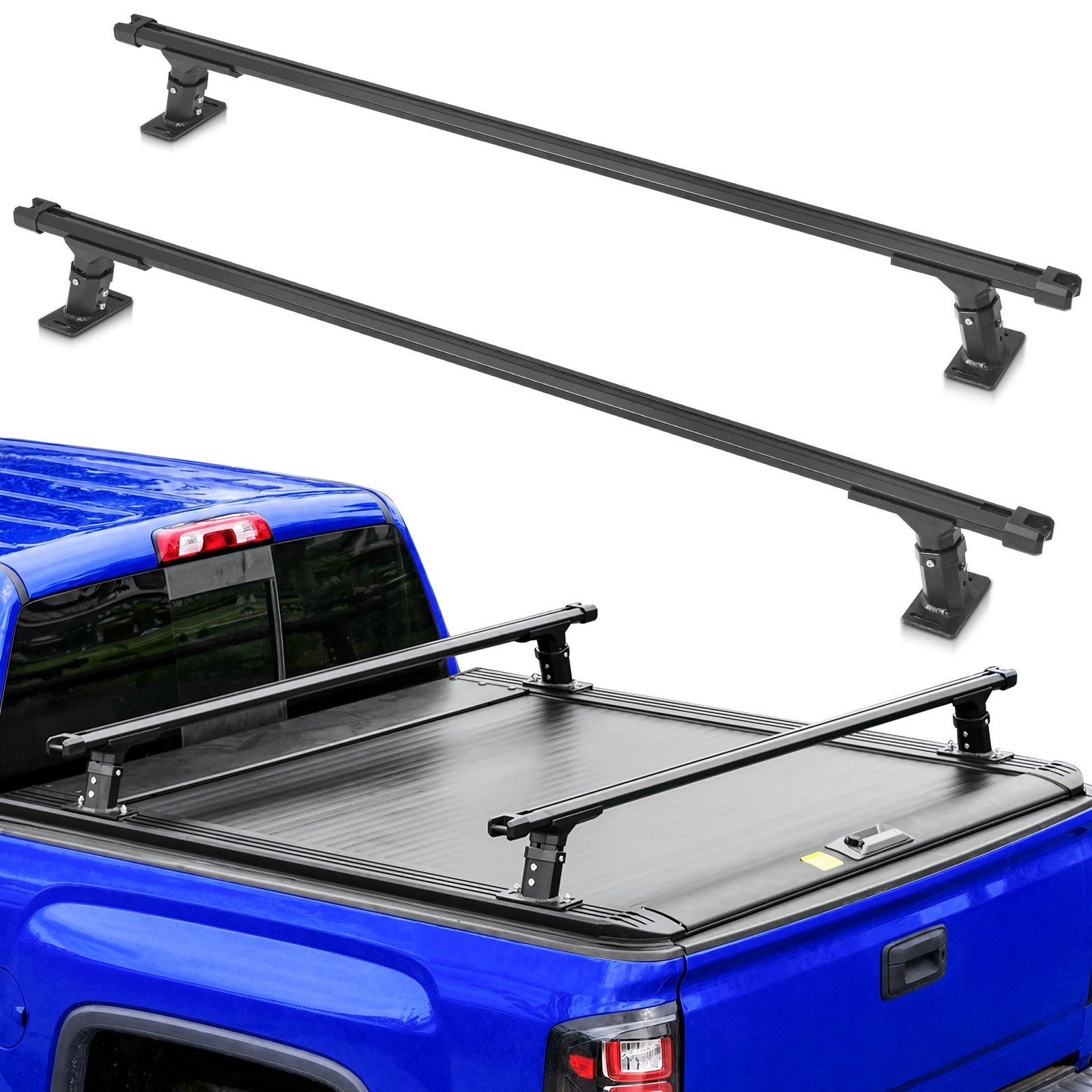 800LBS Overland Truck Bed Rack Ladder Rack For Tundra/Gladiator/Tacoma/Silverado