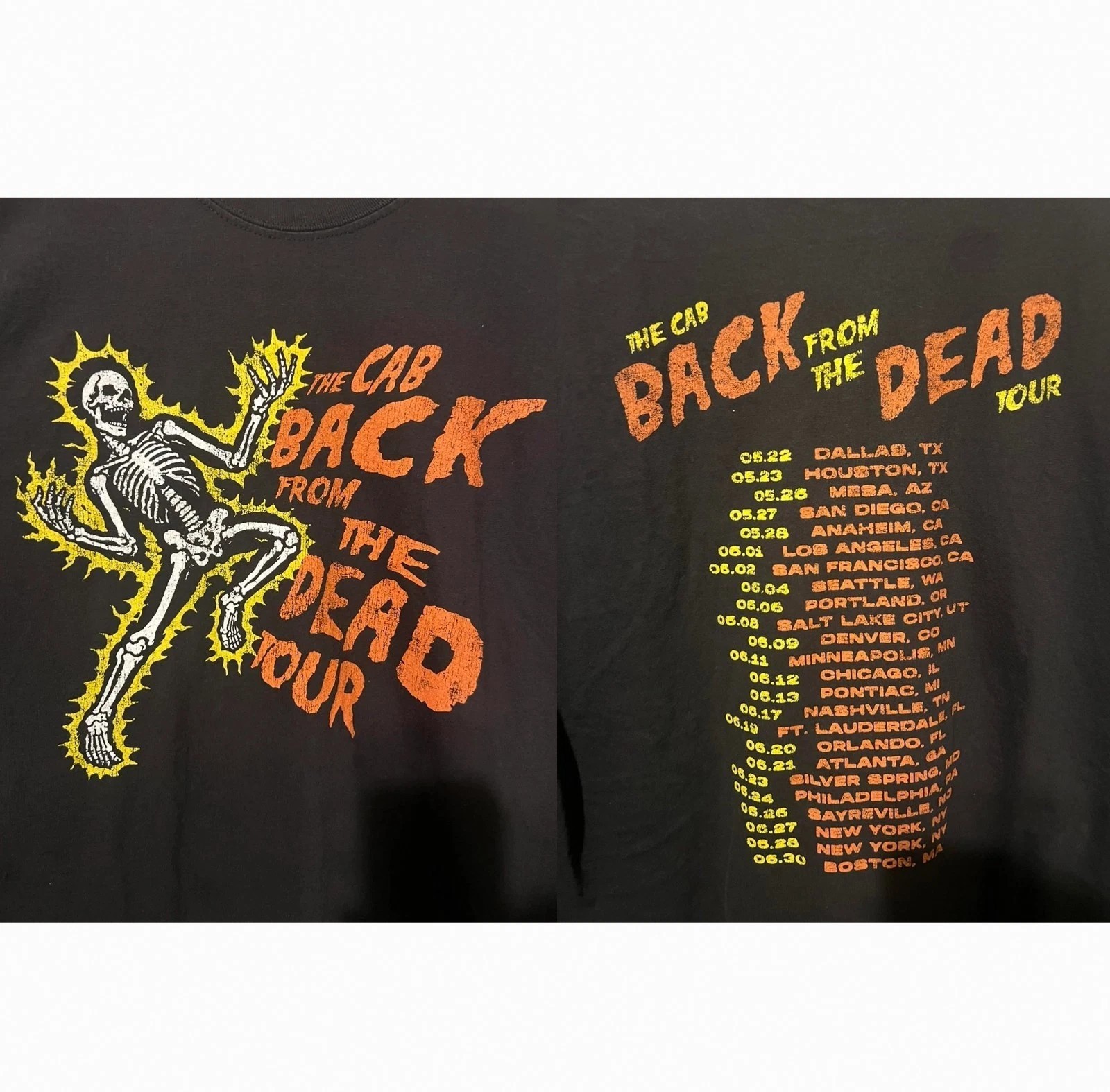 The Cab Back From The Dead Tour Tour 2026 T-Shirt The Cab Back From The Dead Tour Tour 2026 T-Shirt