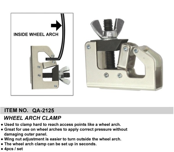 6 piece Wheel Arch Welding Clamps New Wurth Brand 6 piece Wheel Arch Welding Clamps New Wurth Brand