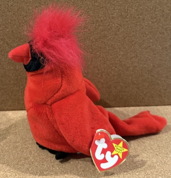 Vintage TY Beanie Baby | MAC the Cardinal | 1998 | ALL FOUR ERRORS | Excellent