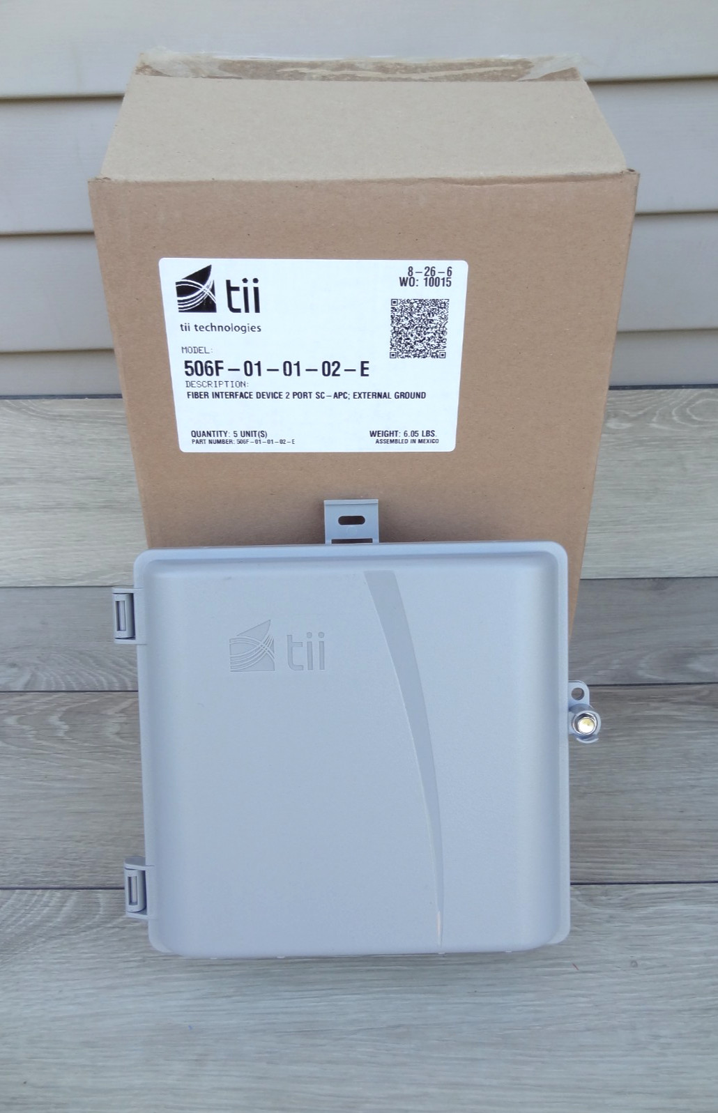 5/pk ~ tii Fiber NID Interface Device / Slack Storage Unit 506F Series 2-Port