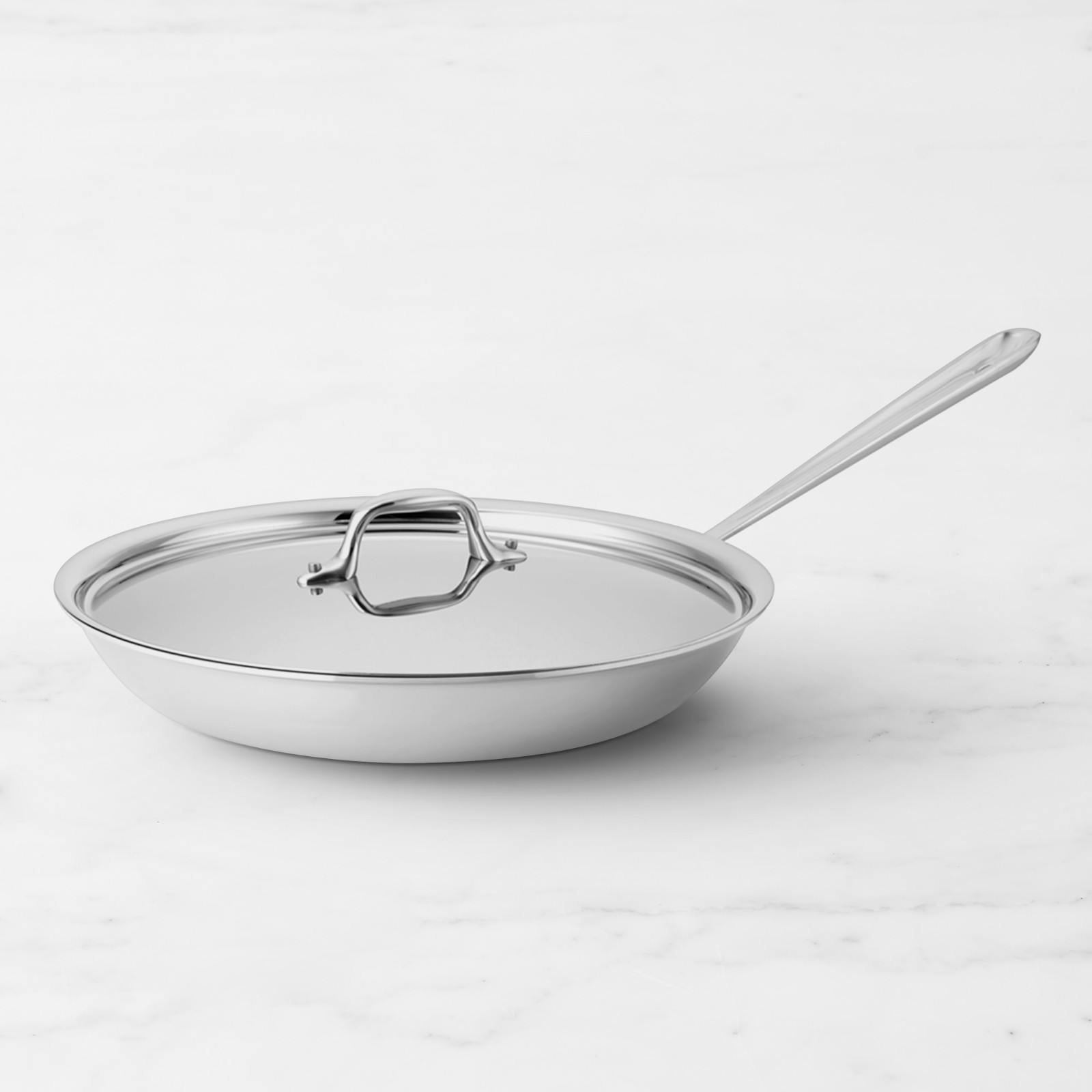 All-Clad D3 Tri-Ply Stainless-Steel Fry Pan with Lid 12