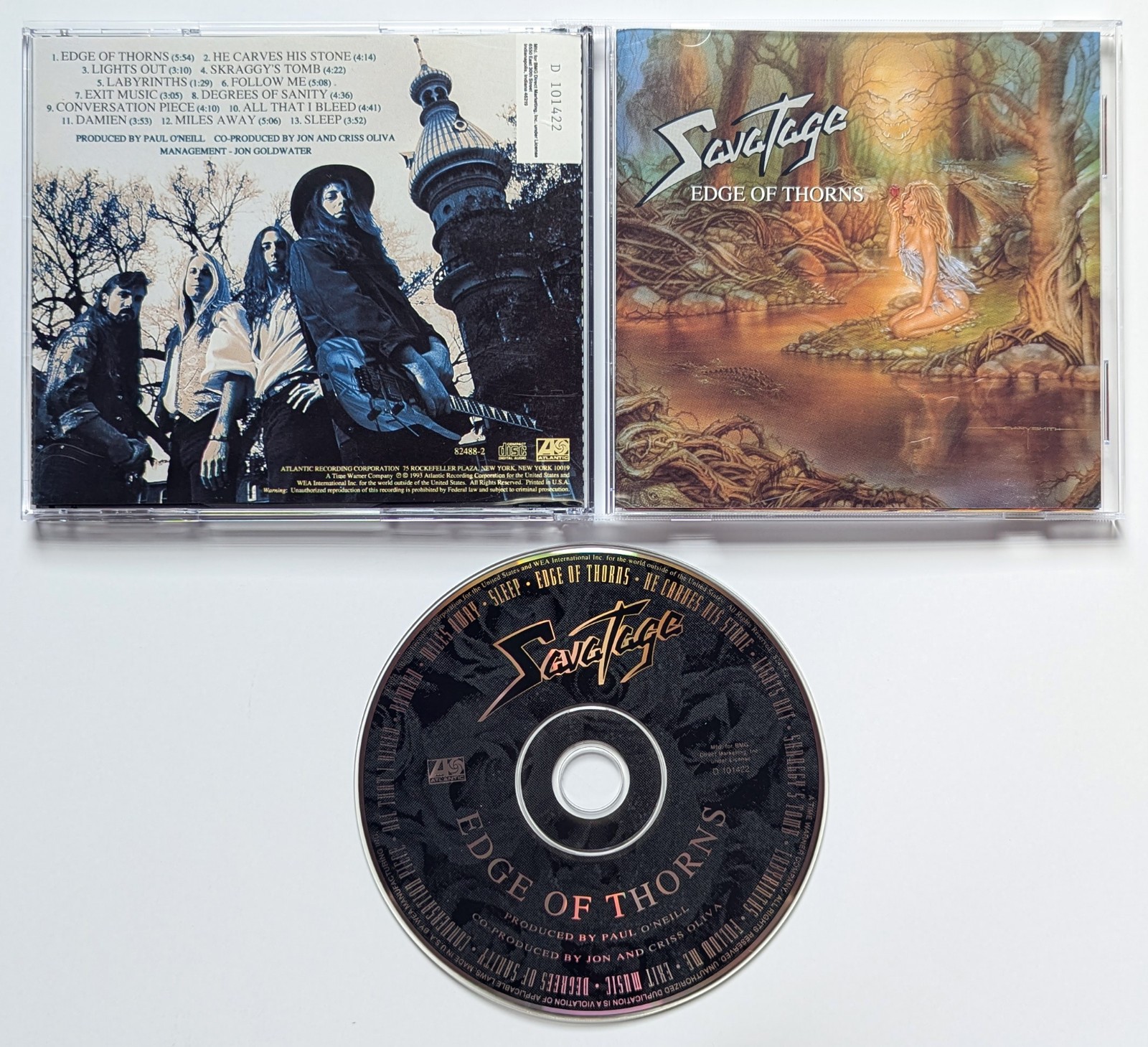 SAVATAGE Edge Of Thorns CD 1993 Zak Stevens CIRCLE II CIRCLE Wicked Witch OLIVA