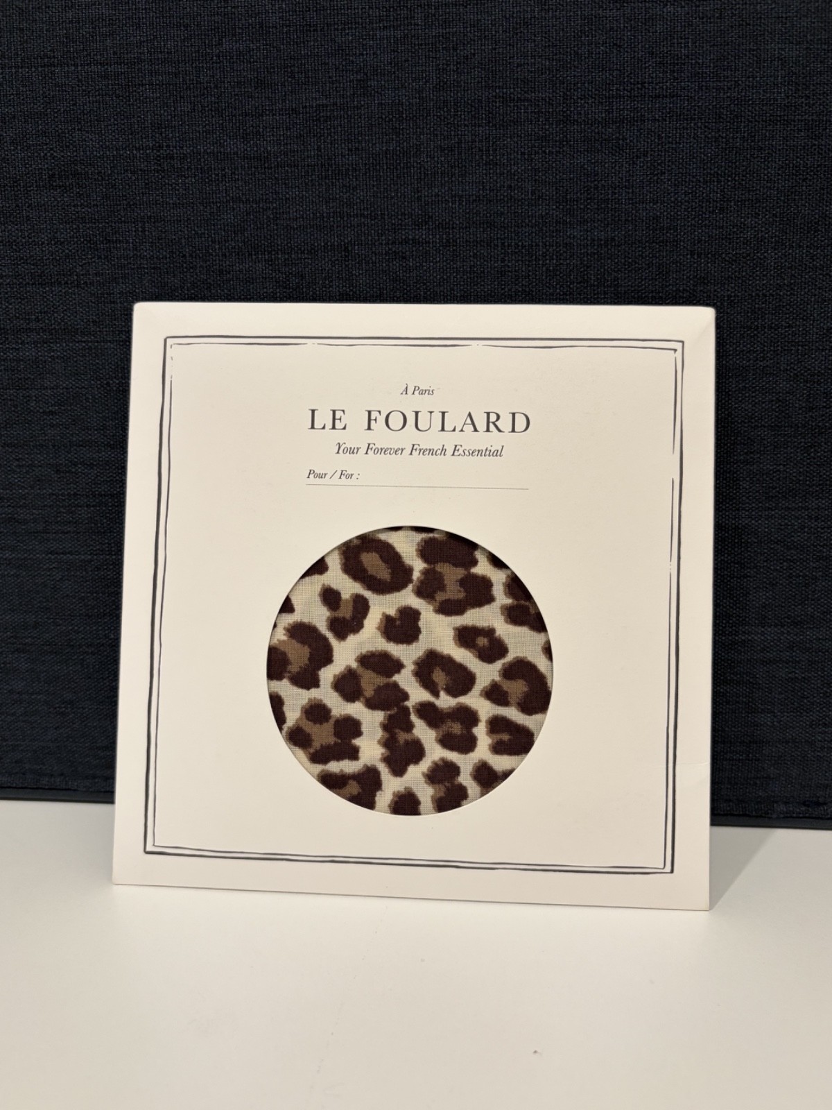 Sézane Le Foulard Leopard Print Cotton Square Scarf 50x50cm Brown S251GIF035M Sézane Le Foulard Leopard Print Cotton Square Scarf 50x50cm Brown S251GIF035M