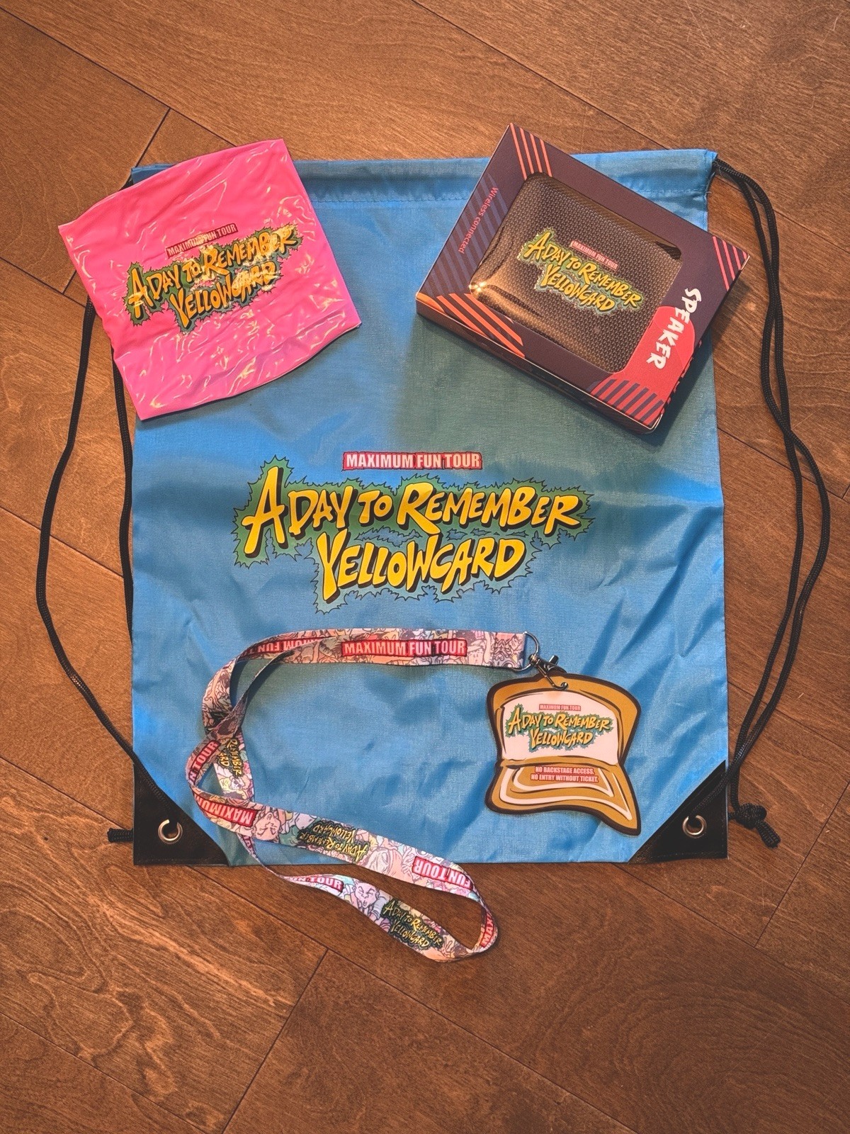 A Day to Remember Yellowcard Maximum Fun Tour VIP Swag + Speaker