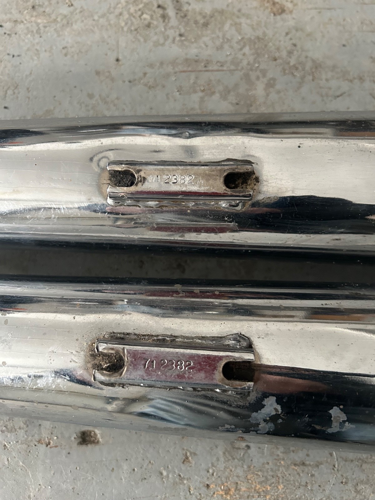 OEM 1971-1972 BSA Triumph Mufflers OEM 1971-1972 BSA Triumph Mufflers