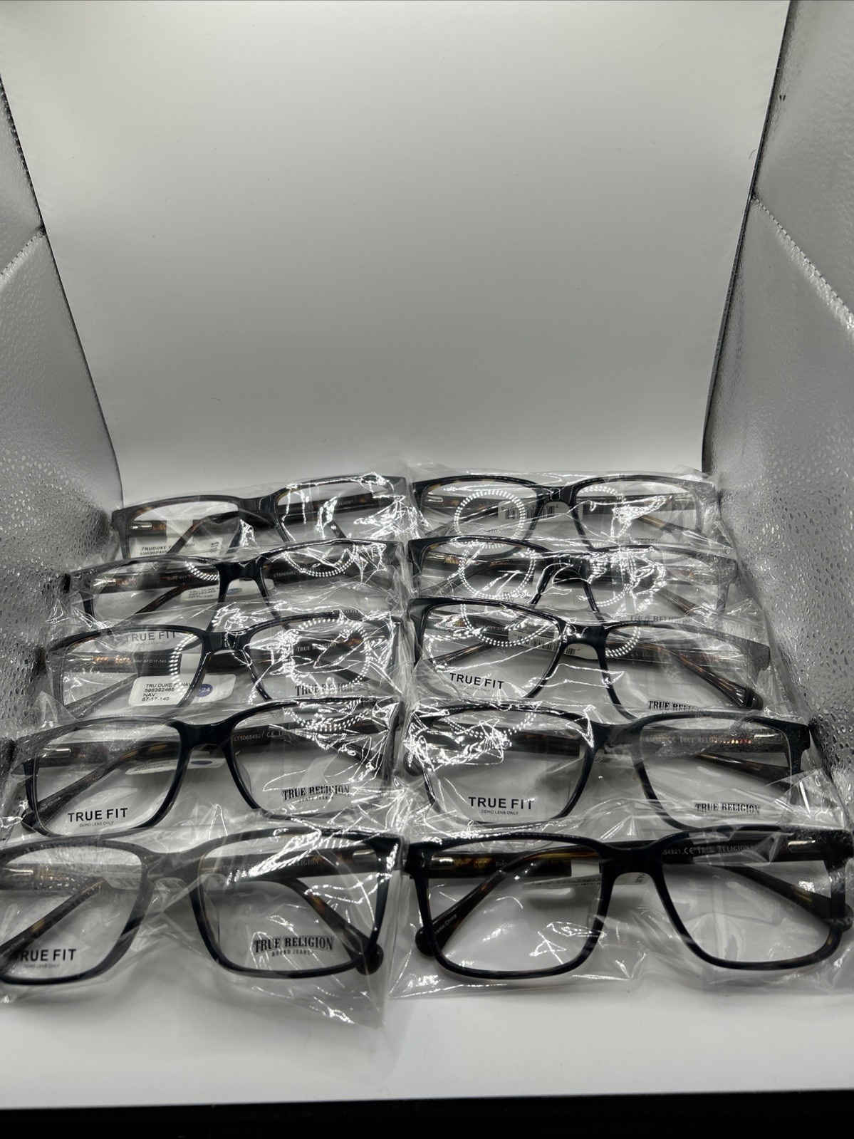 Wholesale Lot Of 10 True Religion Duke NAV 57-17-145 Navy Tortoise Frames Only
